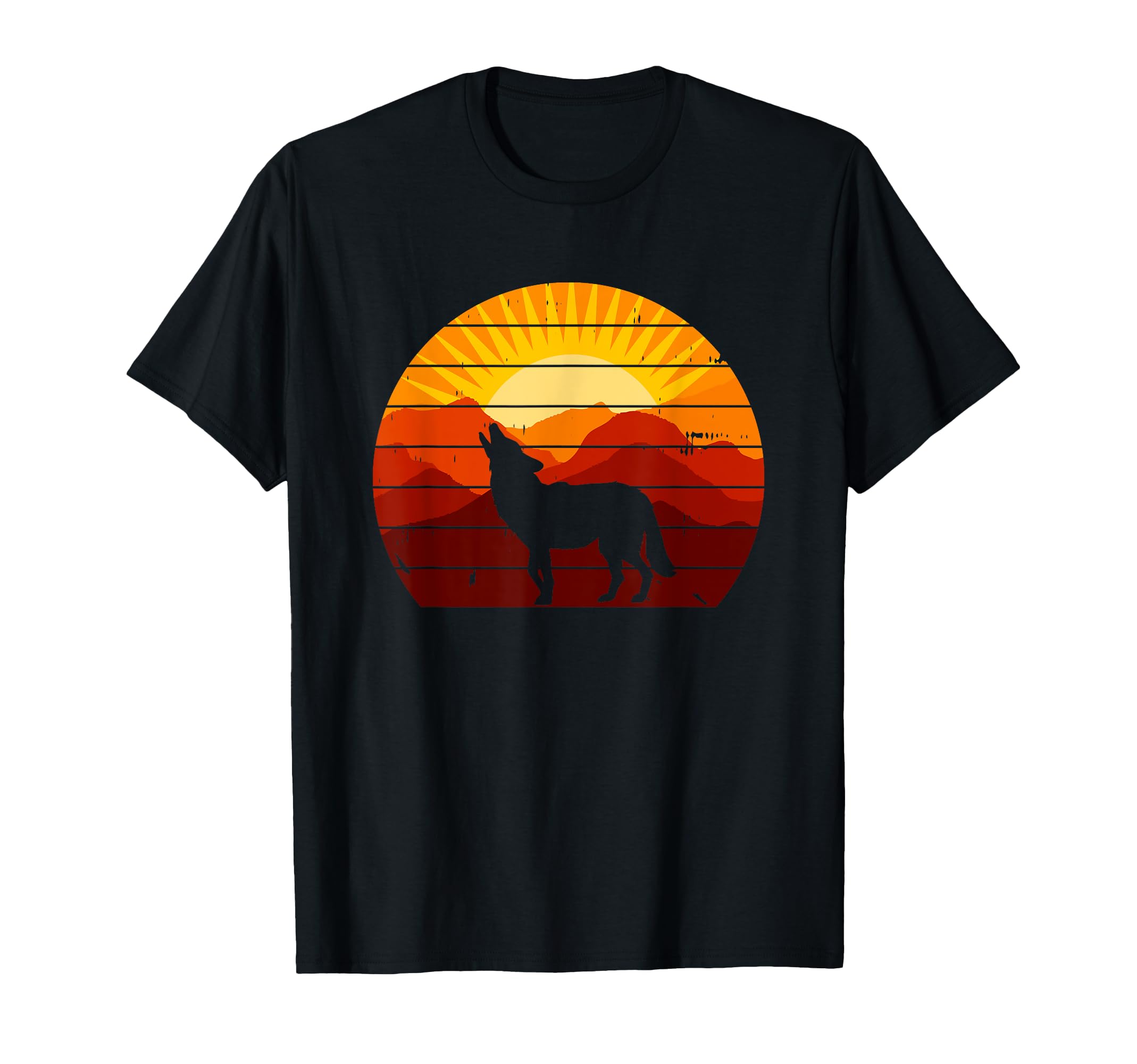 Coyote Animal Howling Southwest T-Shirt - Custom Art Print for Adults - T-Shirt, Sweatshirt, Hoodie
