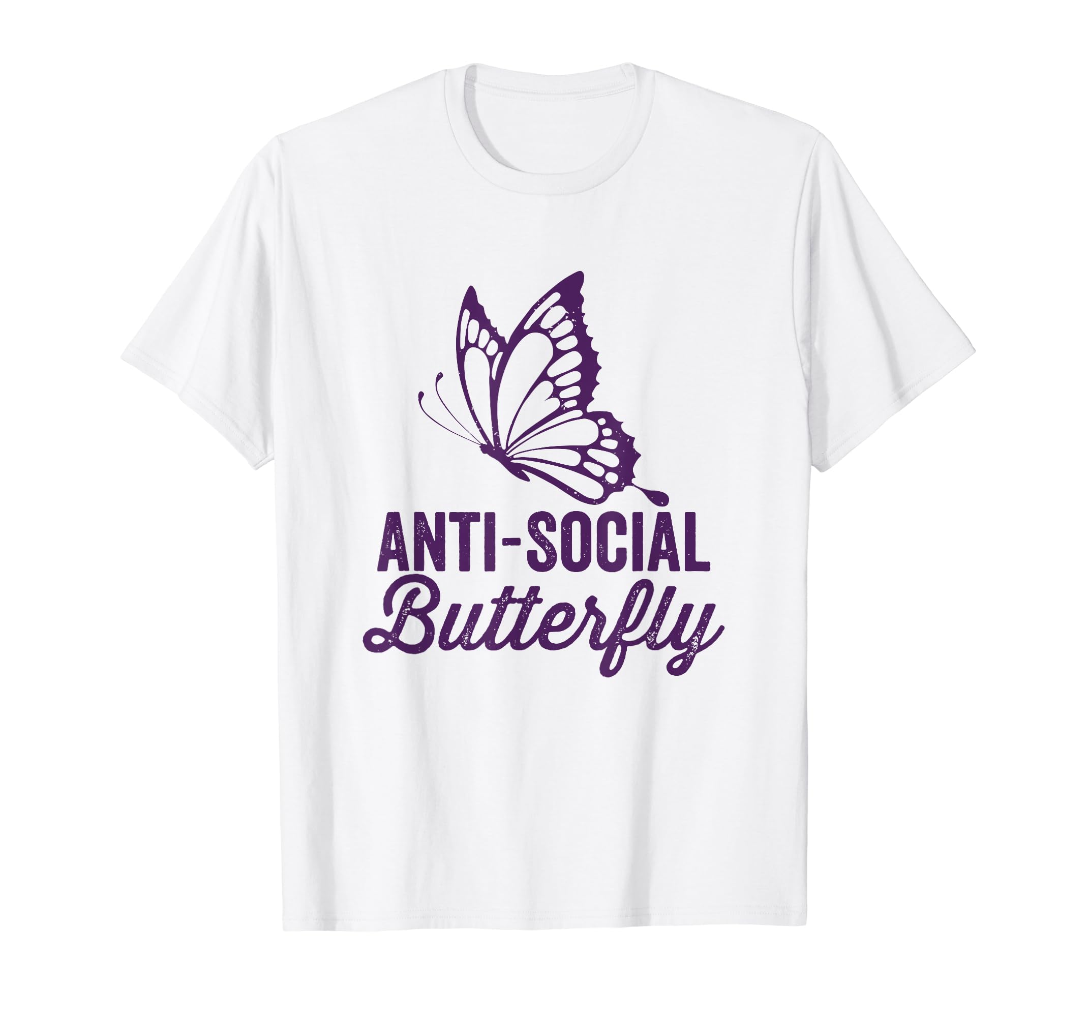Antisocial Butterfly Funny Introvert T-Shirt - Novelty Apparel Men Women - T-Shirt, Sweatshirt, Hoodie