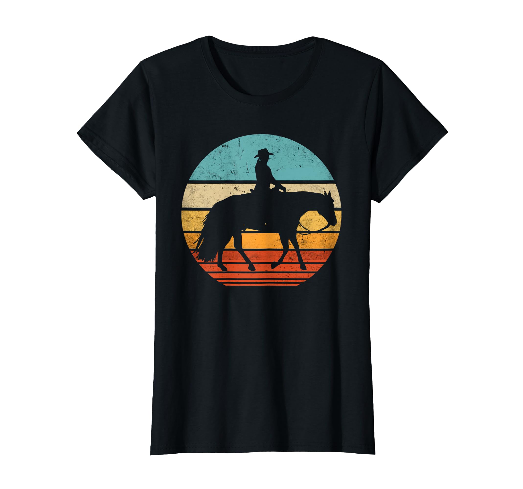 Western Riding Western Rider Riding T-Shirt - Minimalist Print Men Women - T-Shirt, Sweatshirt, Hoodie