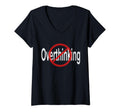 Womens No Overthinking Crossed Out T-Shirt - Fun Novelty Design for Adults - T-Shirt, Sweatshirt, Hoodie