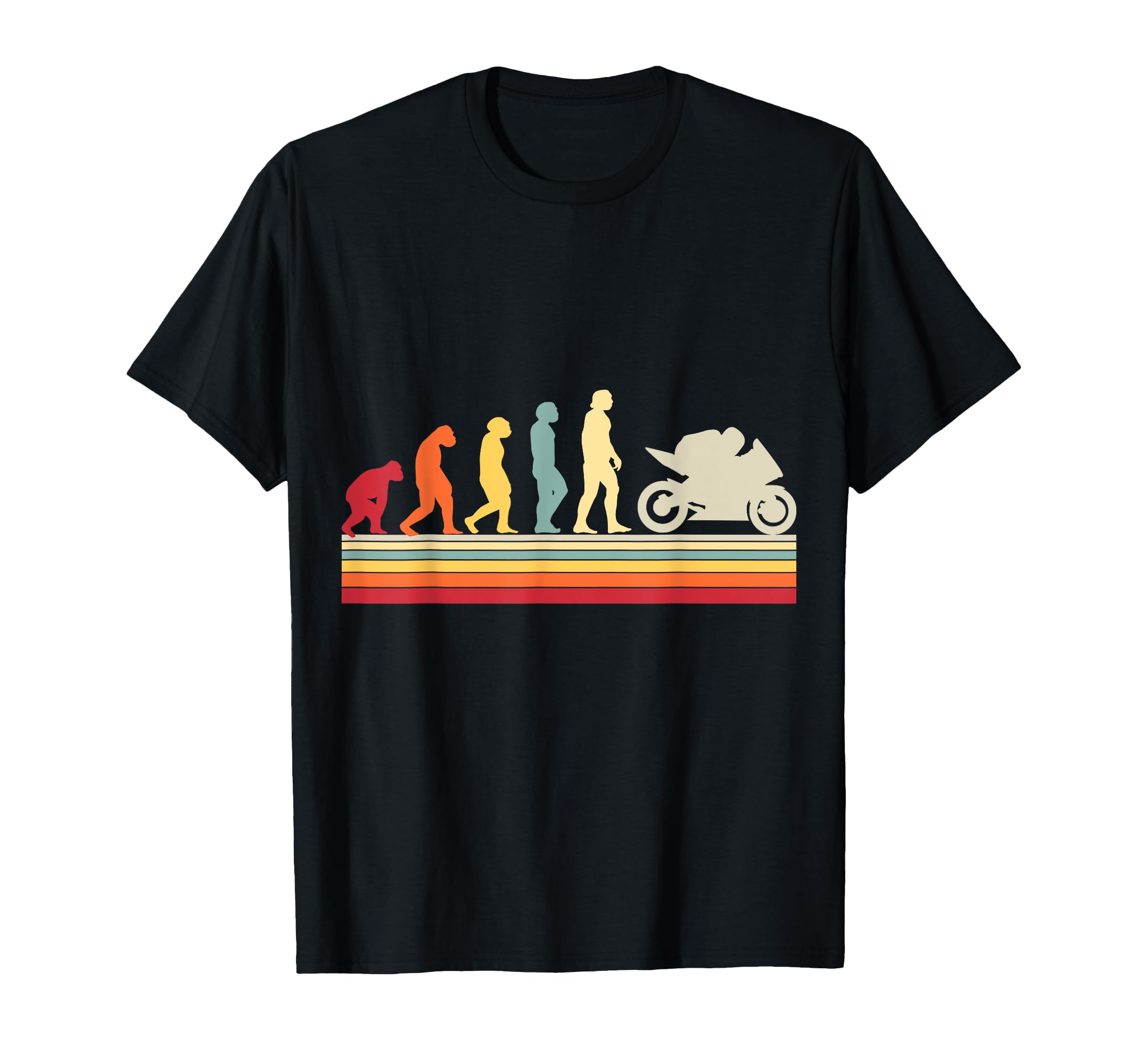 Motorcycle Evolution Shadow Biker T-Shirt - Minimalist Print Men Women - T-Shirt, Sweatshirt, Hoodie