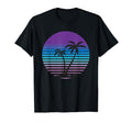 Palm Tree Sunset Tropical Beach Surfboard T-Shirt - Unique Graphic Unisex - T-Shirt, Sweatshirt, Hoodie