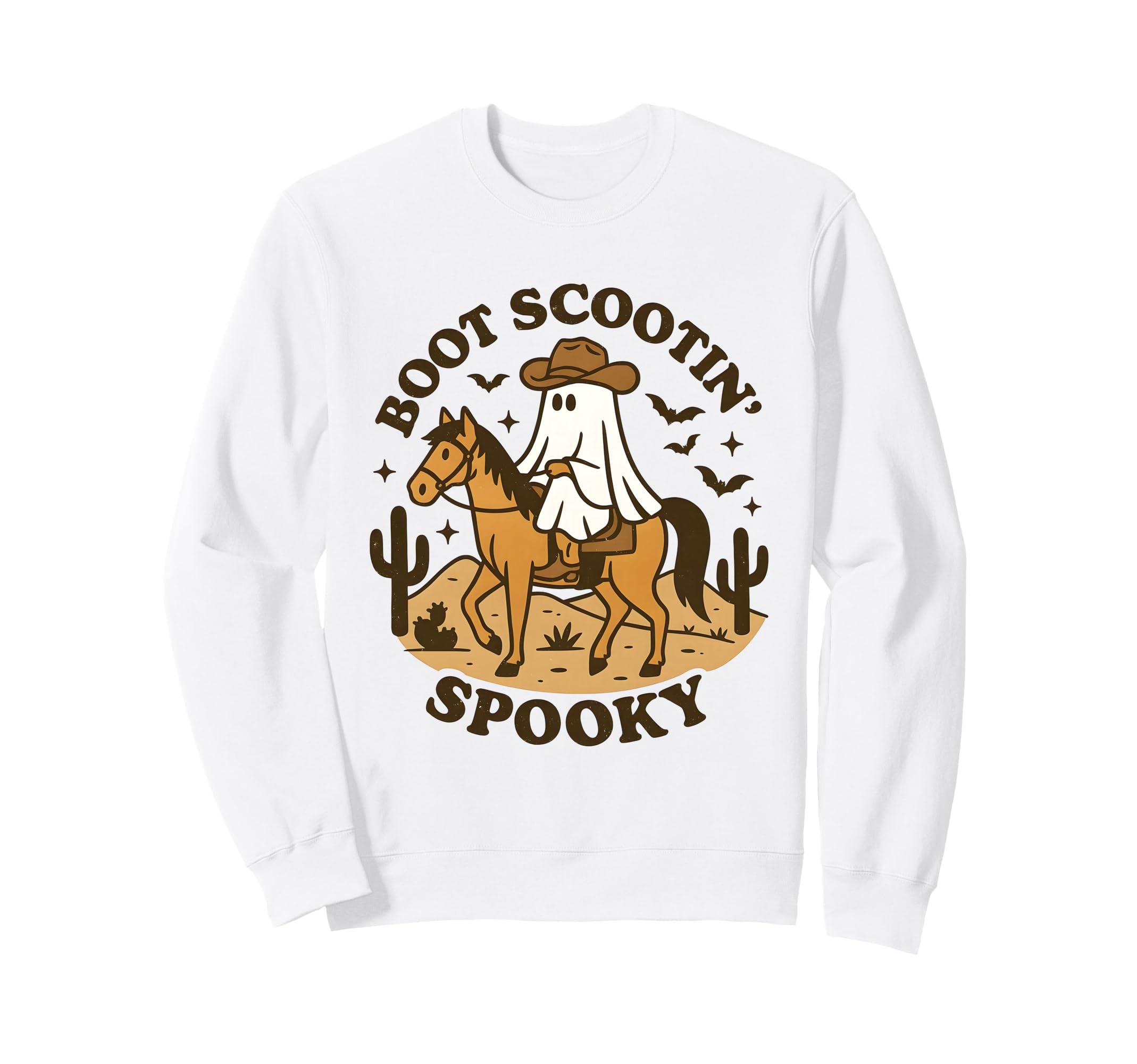 Boot Scootin Spooky Western Halloween Sweatshirt - Trendy Graphic Men Women - T-Shirt, Sweatshirt, Hoodie