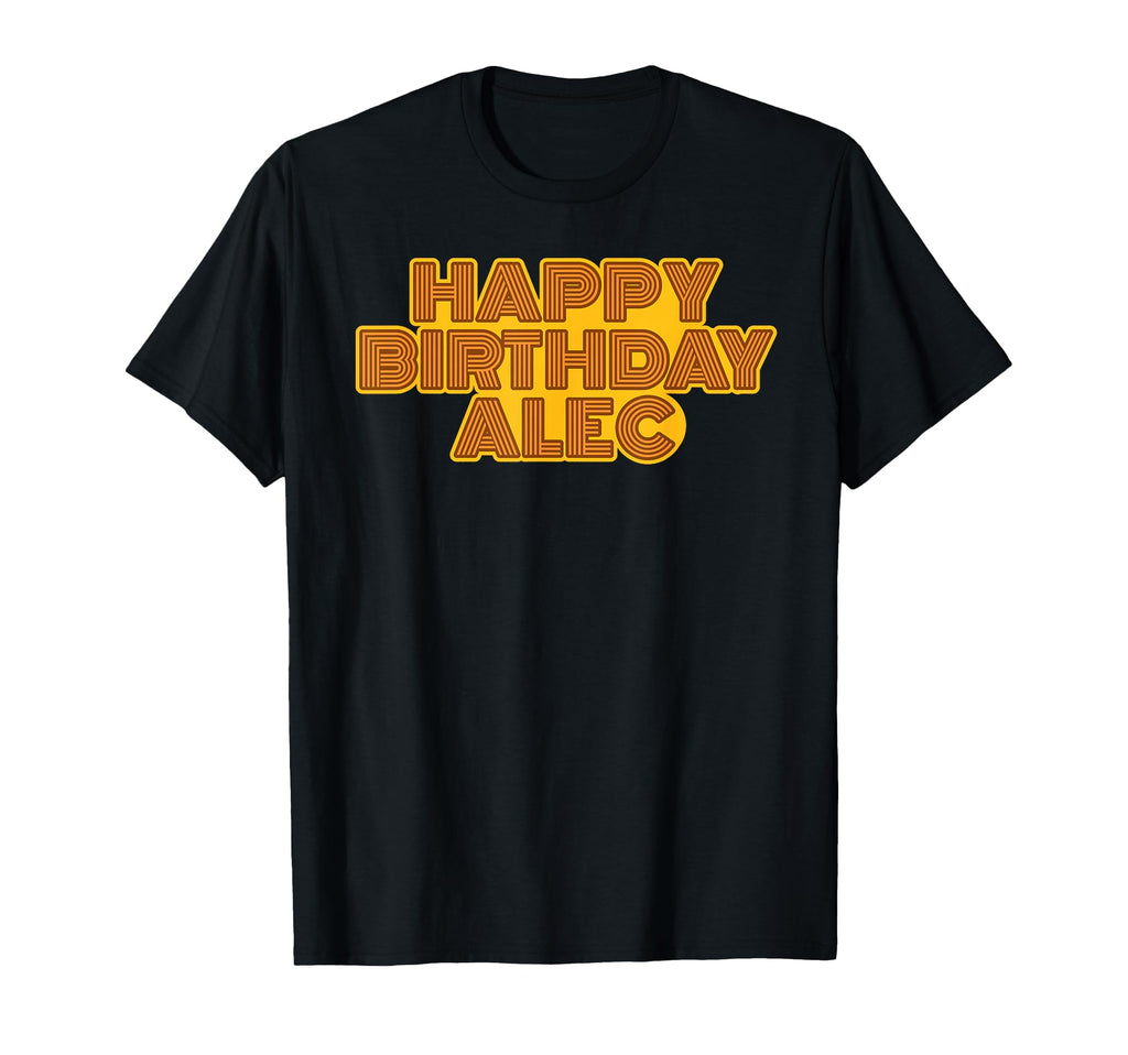 Happy Birthday Alec Personalized Name T-Shirt - Custom Art Print Unisex - T-Shirt, Sweatshirt, Hoodie