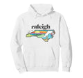 Raleigh North Carolina Outdoors Nature Hoodie - Unique Graphic Unisex - T-Shirt, Sweatshirt, Hoodie