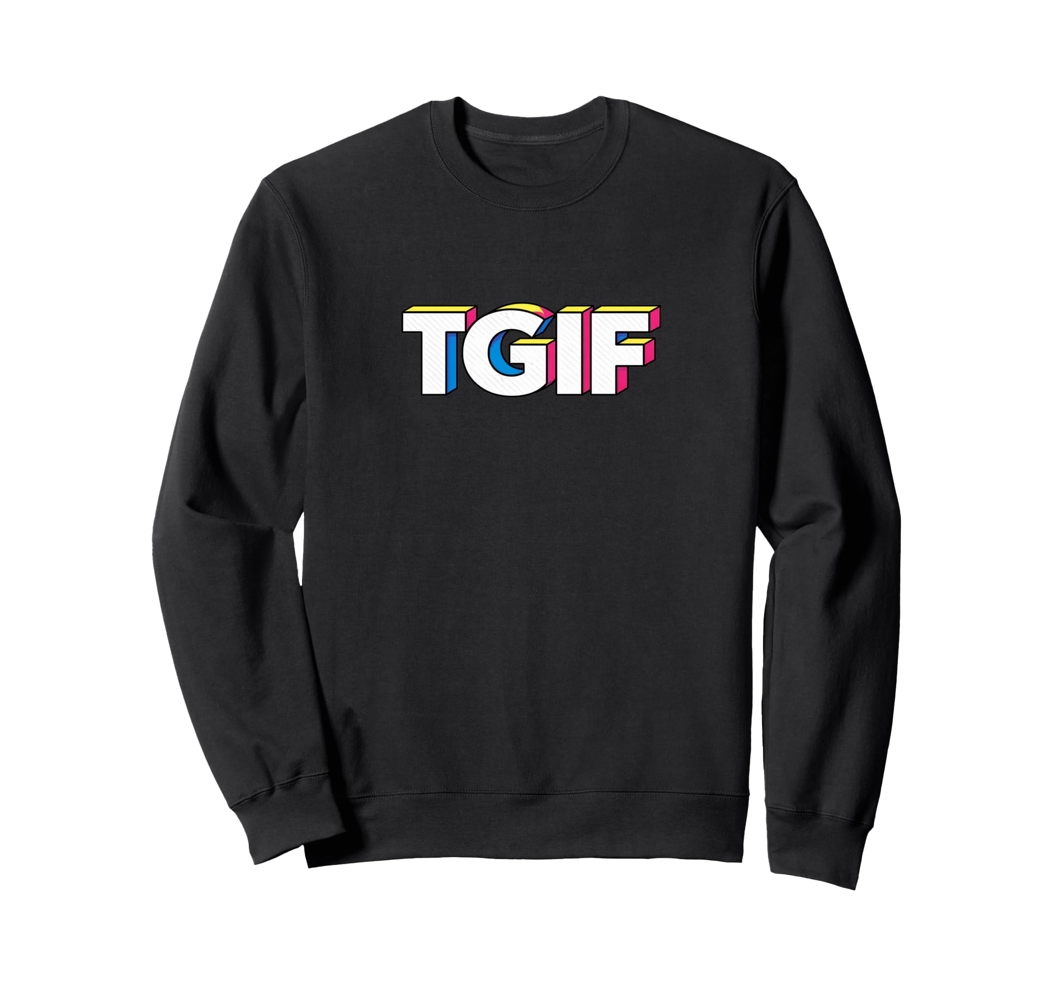 Fun Friday Tgif Pop Art Typography Sweatshirt - Novelty Apparel Unisex - T-Shirt, Sweatshirt, Hoodie