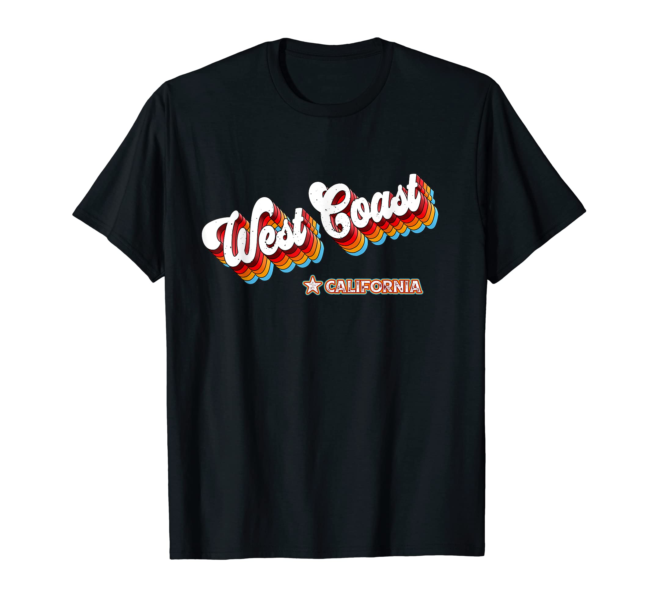 80S West Coast California Ca T-Shirt - Graphic Print Men Women - T-Shirt, Sweatshirt, Hoodie