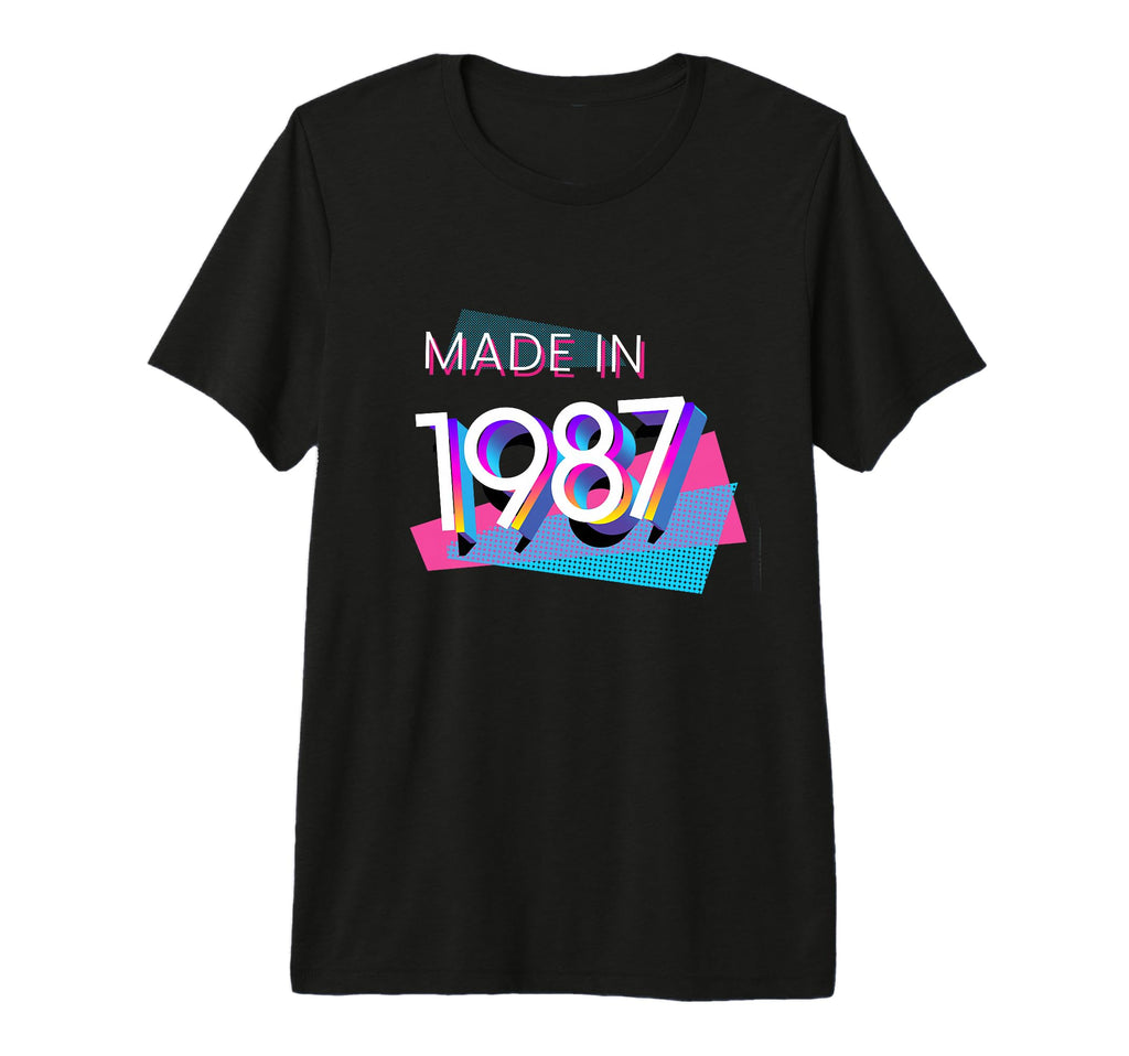 Made 1987 Y2K 80S 39Th Birthday Tri Blend T-Shirt - Novelty Apparel Unisex - T-Shirt, Sweatshirt, Hoodie
