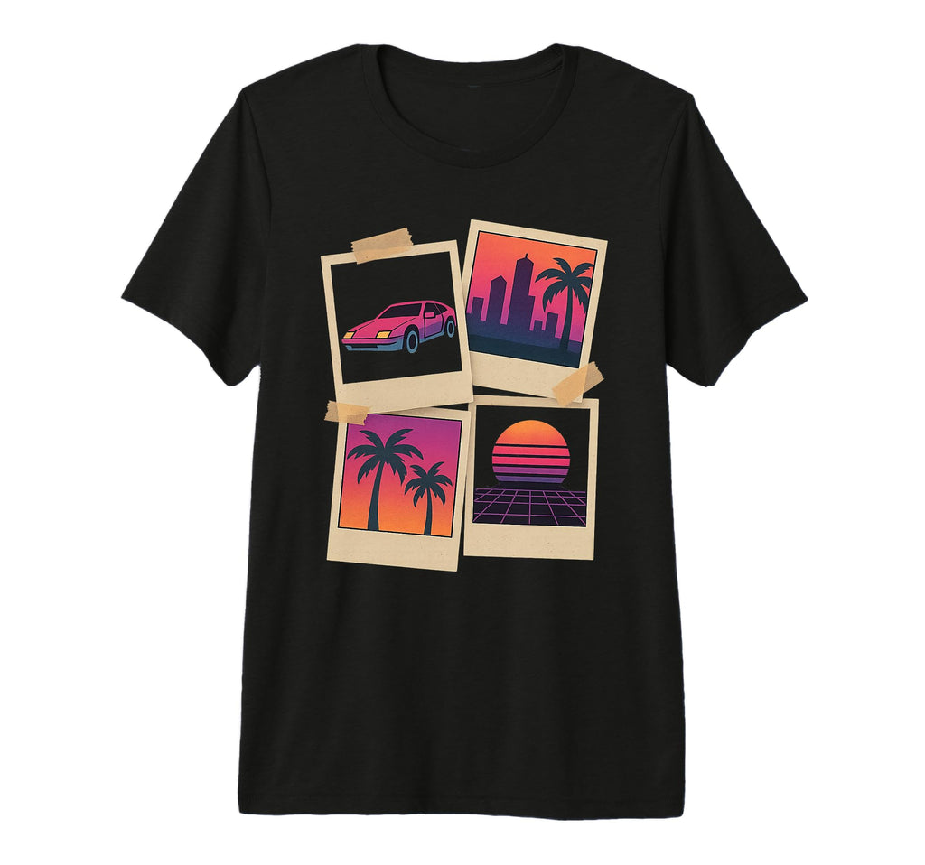 80S Synthwave Tri Blend T-Shirt - Graphic Print Men Women - T-Shirt, Sweatshirt, Hoodie
