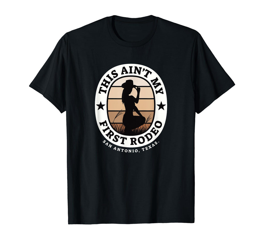 This Aint My First Rodeo Cowgirl T-Shirt - Novelty Apparel Men Women - T-Shirt, Sweatshirt, Hoodie