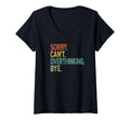 Womens Sorry Cant Overthinking Bye T-Shirt - Unique Graphic Men Women - T-Shirt, Sweatshirt, Hoodie