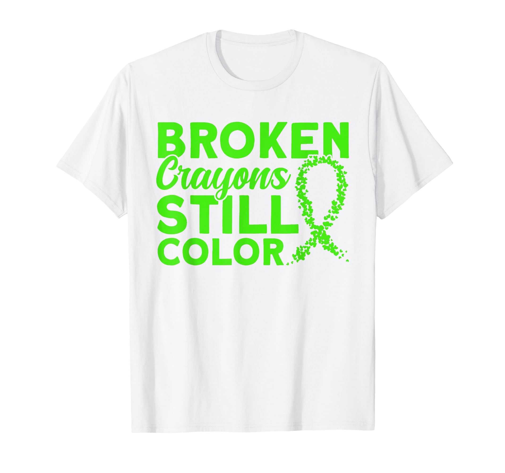 Mental Health Green Ribbon Mental T-Shirt - Unique Graphic for Adults - T-Shirt, Sweatshirt, Hoodie