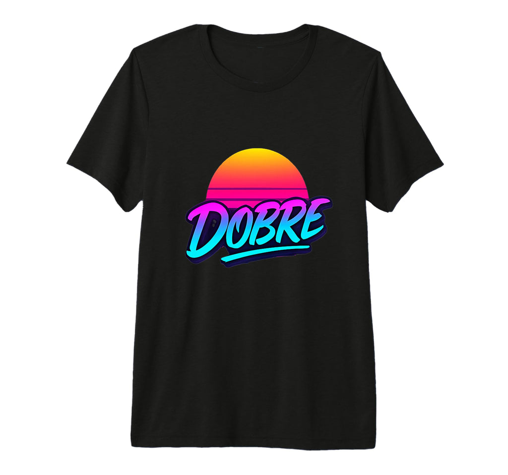 Dobre Sunset 80S Vaporwave Neon Tri Blend T-Shirt - Novelty Apparel Unisex - T-Shirt, Sweatshirt, Hoodie