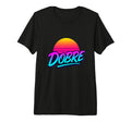 Dobre Sunset 80S Vaporwave Neon Tri Blend T-Shirt - Novelty Apparel Unisex - T-Shirt, Sweatshirt, Hoodie