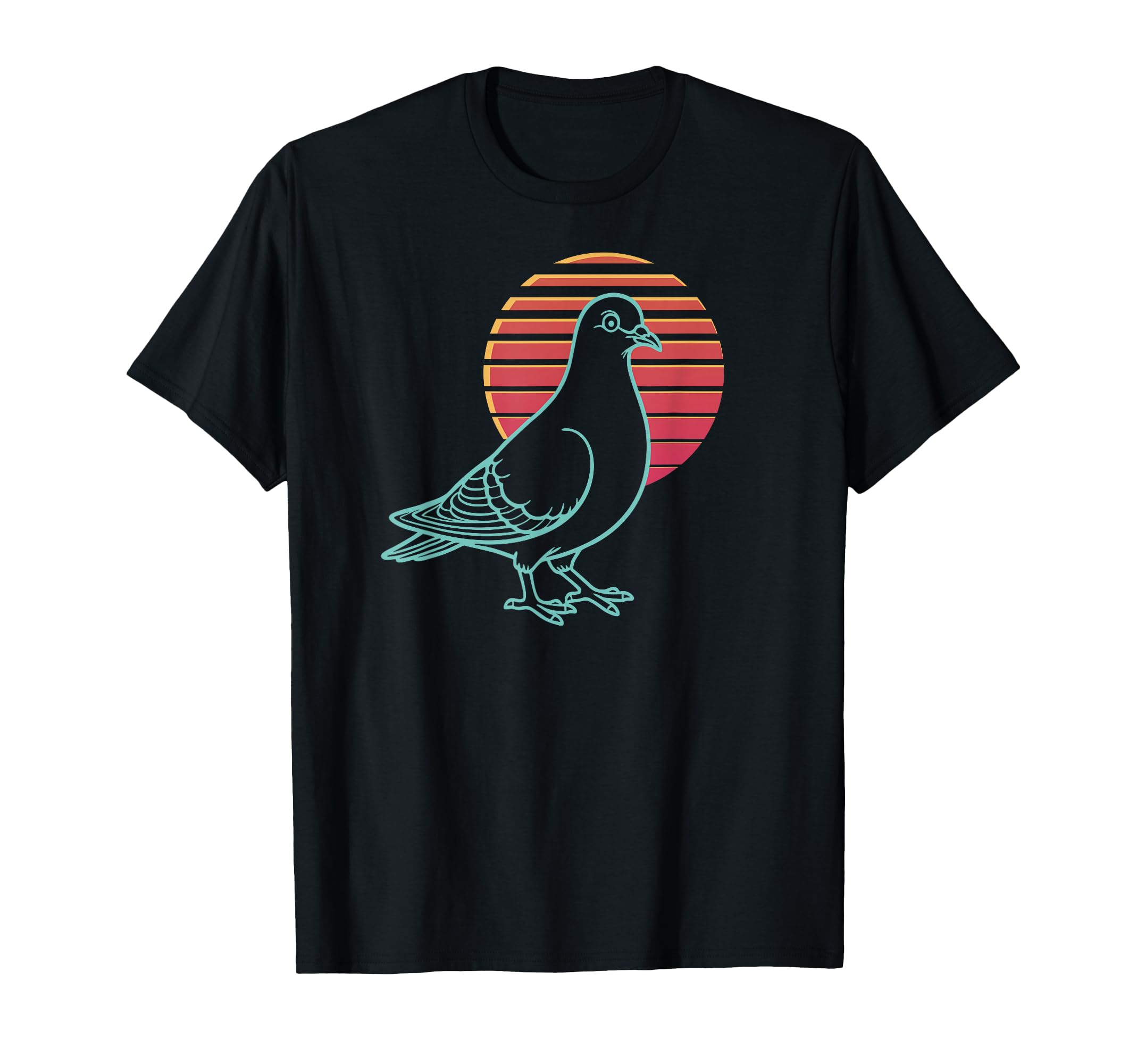 Dove Hunting Bird Animal Synthwave 80S T-Shirt - Novelty Apparel Unisex - T-Shirt, Sweatshirt, Hoodie