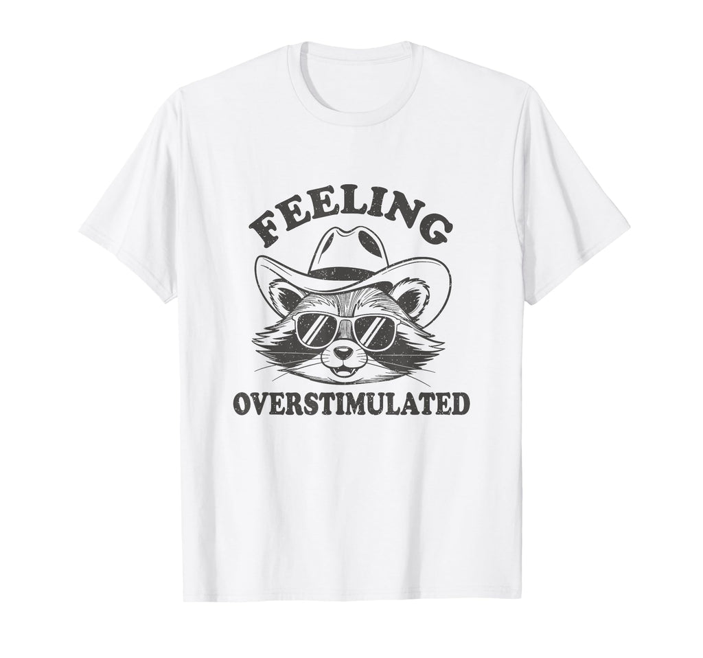Raccoon Cowboy Western Feeling T-Shirt - Trendy Graphic Men Women - T-Shirt, Sweatshirt, Hoodie