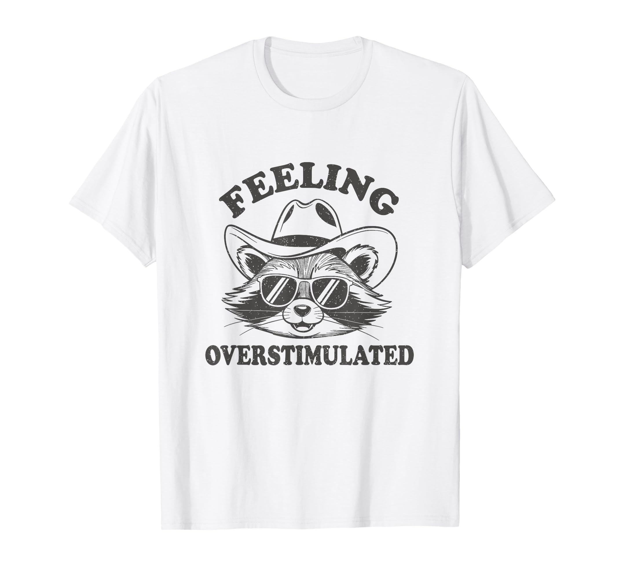 Raccoon Cowboy Western Feeling T-Shirt - Trendy Graphic Men Women - T-Shirt, Sweatshirt, Hoodie