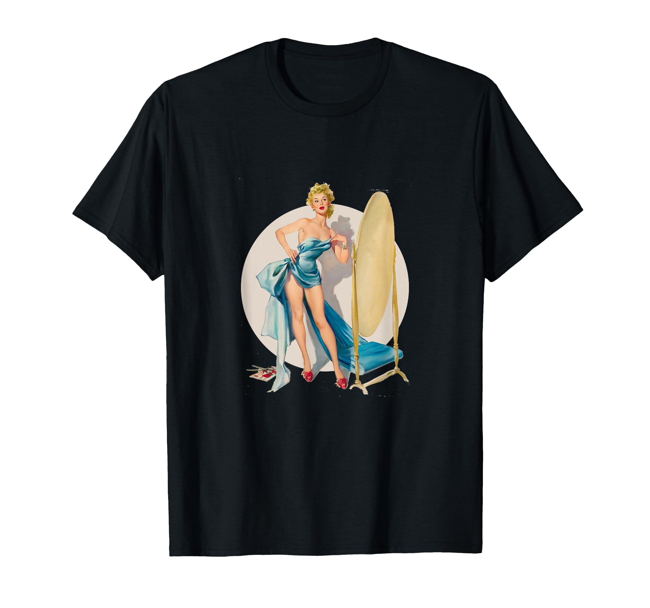 1940S Pin Up Sexy American Art T-Shirt - Fun Novelty Design Men Women - T-Shirt, Sweatshirt, Hoodie