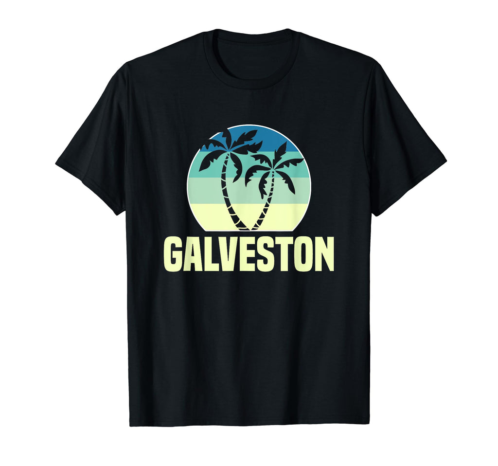 Galveston Sunset Palm Tree T-Shirt - Trendy Graphic Men Women - T-Shirt, Sweatshirt, Hoodie