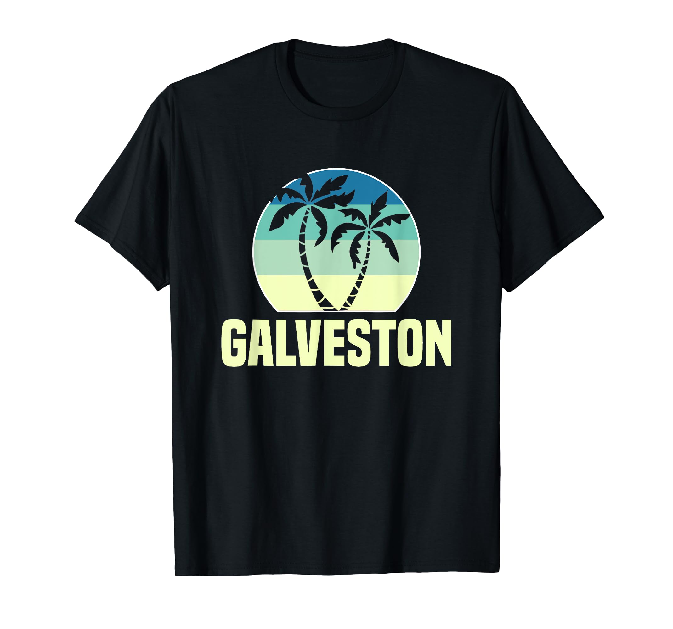 Galveston Sunset Palm Tree T-Shirt - Trendy Graphic Men Women - T-Shirt, Sweatshirt, Hoodie