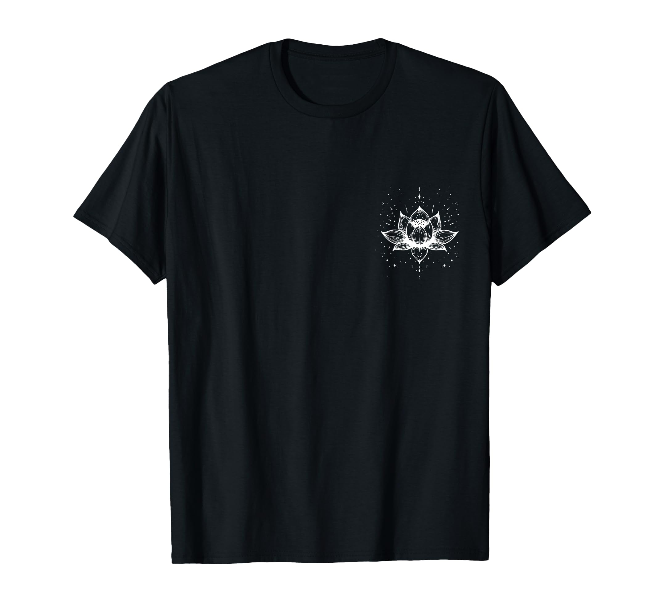 Lotus Flower Pocket Mindfulness T-Shirt - Minimalist Print Unisex - T-Shirt, Sweatshirt, Hoodie
