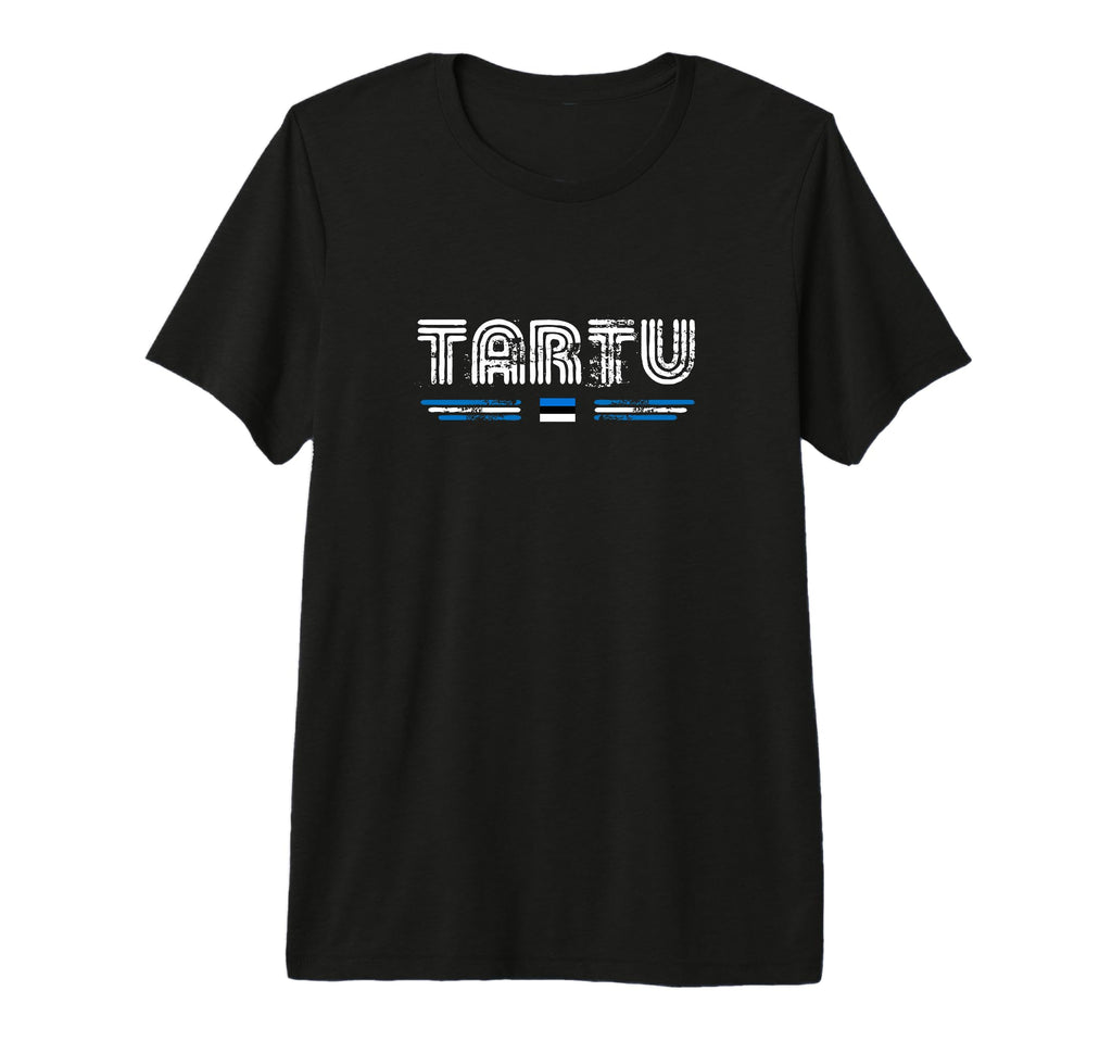 Tartu Estonia 70S 80S Type Tri T-Shirt - Casual Everyday Wear Men Women - T-Shirt, Sweatshirt, Hoodie