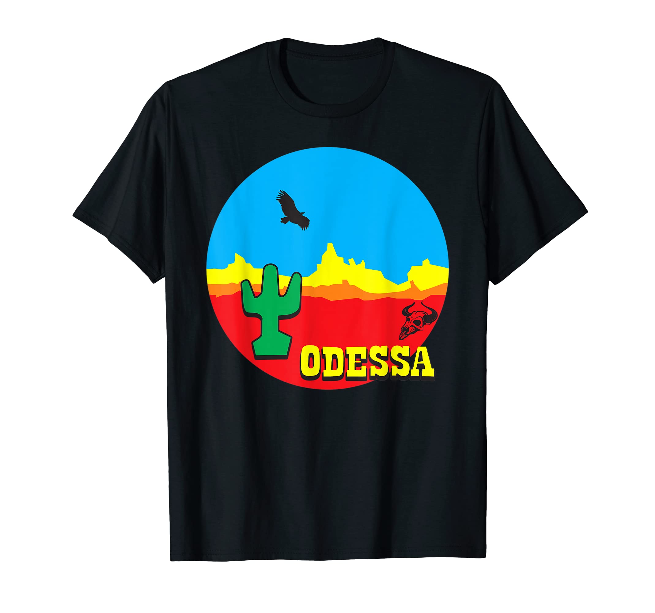 Odessa Texas Desert Western Landscape T-Shirt - Minimalist Print Unisex - T-Shirt, Sweatshirt, Hoodie