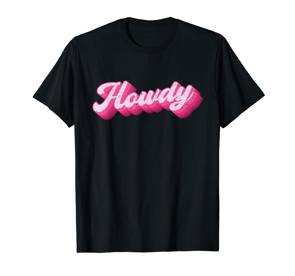 Howdy Cowboy Cowgirl Rodeo Western 70S T-Shirt - Graphic Print for Adults - T-Shirt, Sweatshirt, Hoodie