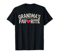 Grandmas Favorite Typography Heart T-Shirt - Minimalist Print for Adults - T-Shirt, Sweatshirt, Hoodie