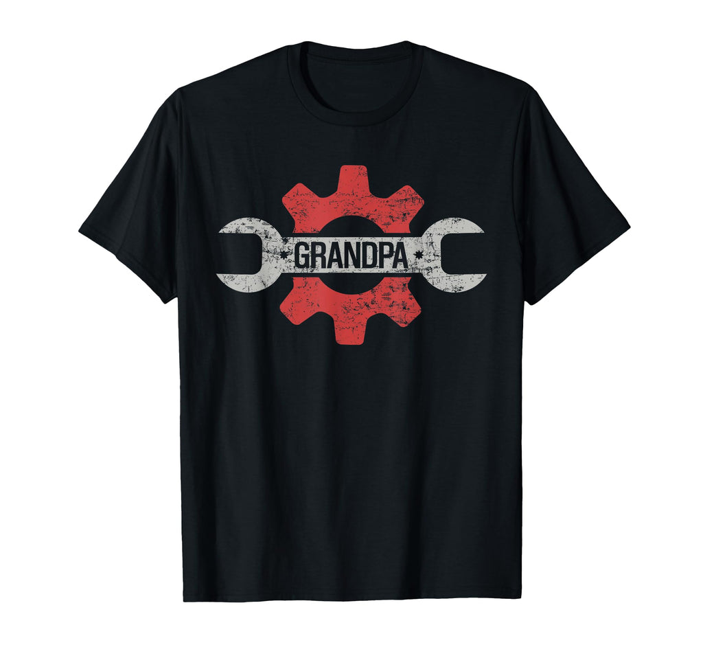 Grandpa Garage Grandpa Car Mechanic T-Shirt - Fun Novelty Design Men Women - T-Shirt, Sweatshirt, Hoodie