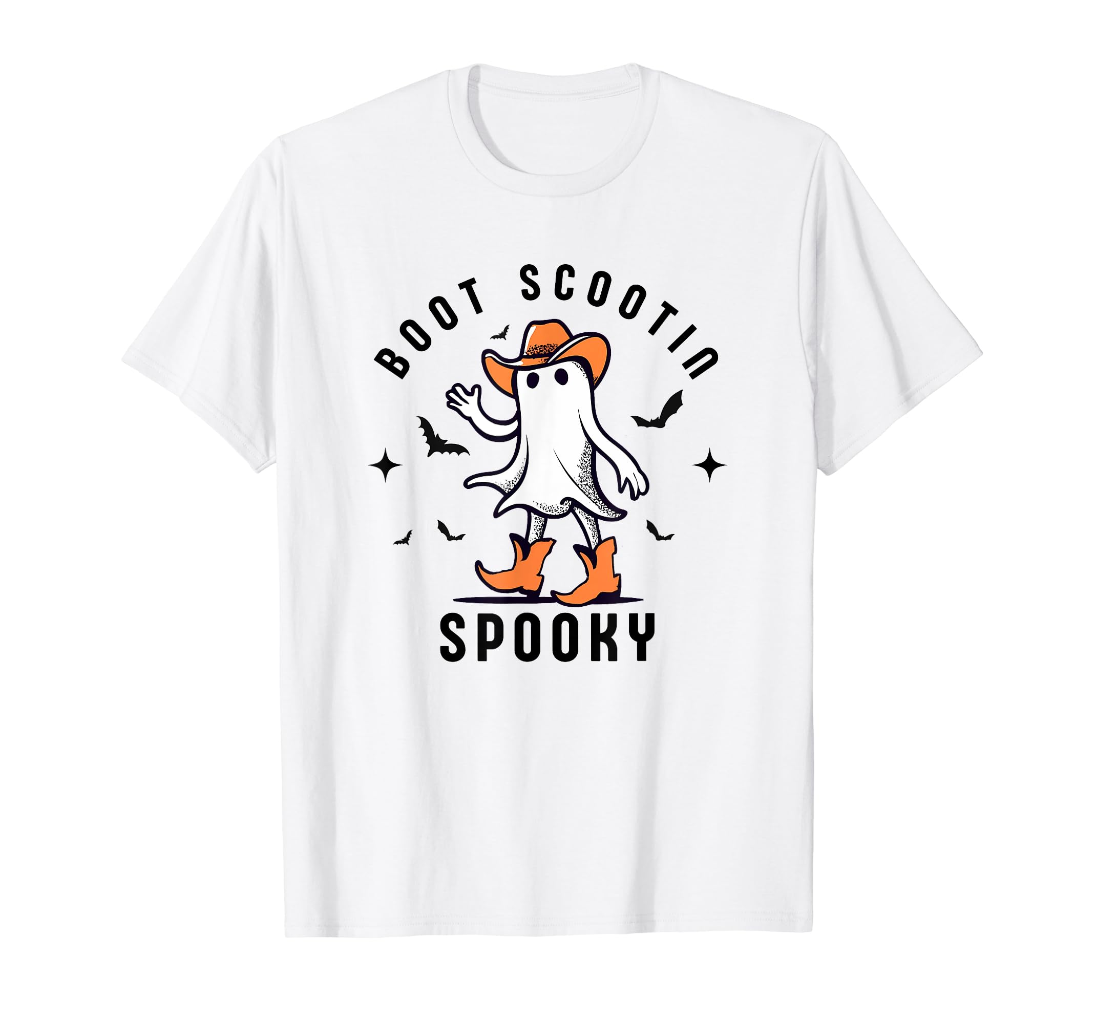 Western Halloween Cowboy Ghost Boot T-Shirt - Casual Everyday Wear Unisex - T-Shirt, Sweatshirt, Hoodie