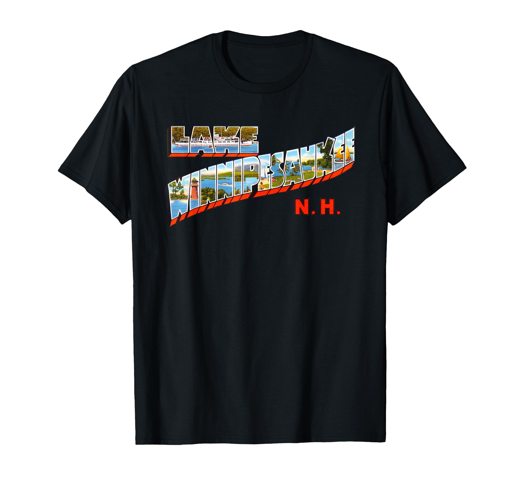 Lake Winnipesaukee New Hampshire Nh T-Shirt - Novelty Apparel for Adults - T-Shirt, Sweatshirt, Hoodie