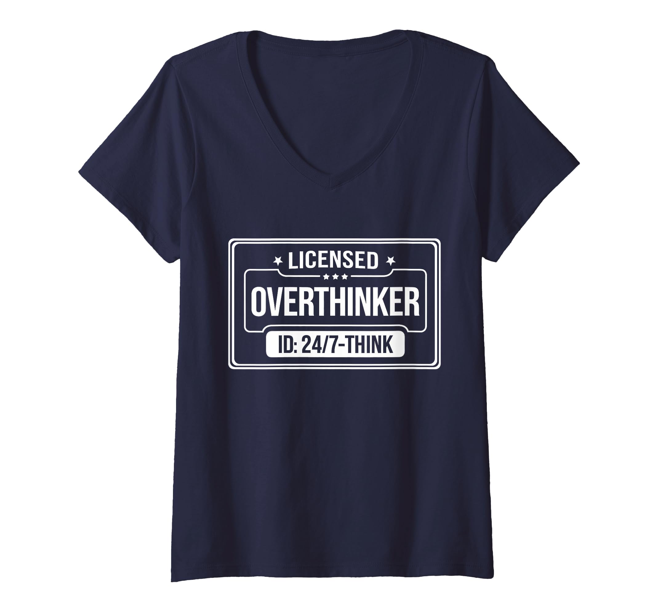 Womens Licensed Overthinker Funny T-Shirt - Unique Graphic for Adults - T-Shirt, Sweatshirt, Hoodie