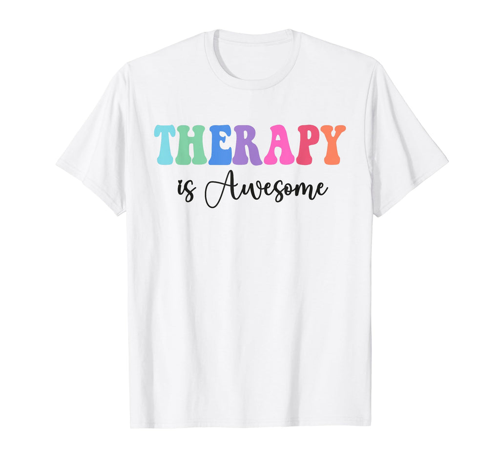Therapy Is Awesome Self Care Mental T-Shirt - Aesthetic Graphic for Adults - T-Shirt, Sweatshirt, Hoodie