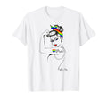 Pride Lgbtq Power Pinup Rainbow Flag T-Shirt - Unique Graphic Men Women - T-Shirt, Sweatshirt, Hoodie