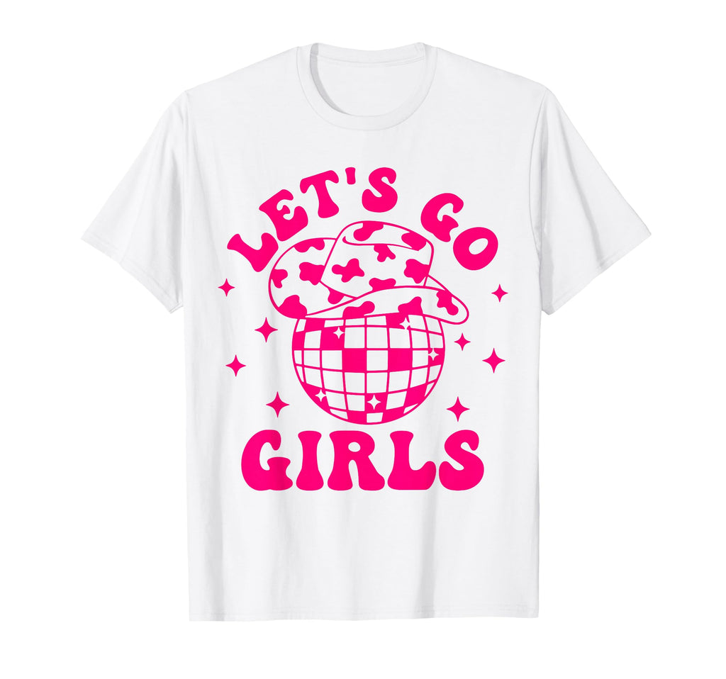 Lets Go Disco Ball Western Country T-Shirt - Trendy Graphic for Adults - T-Shirt, Sweatshirt, Hoodie