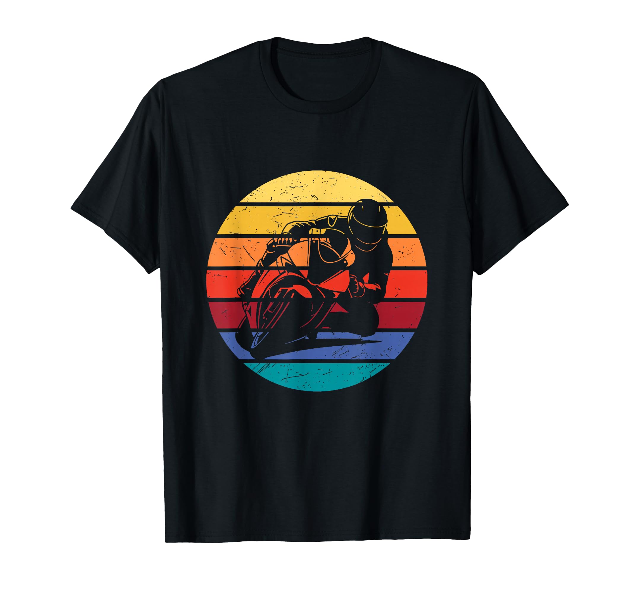 Sunset Motorcycle Racer Superbike T-Shirt - Fun Novelty Design Men Women - T-Shirt, Sweatshirt, Hoodie