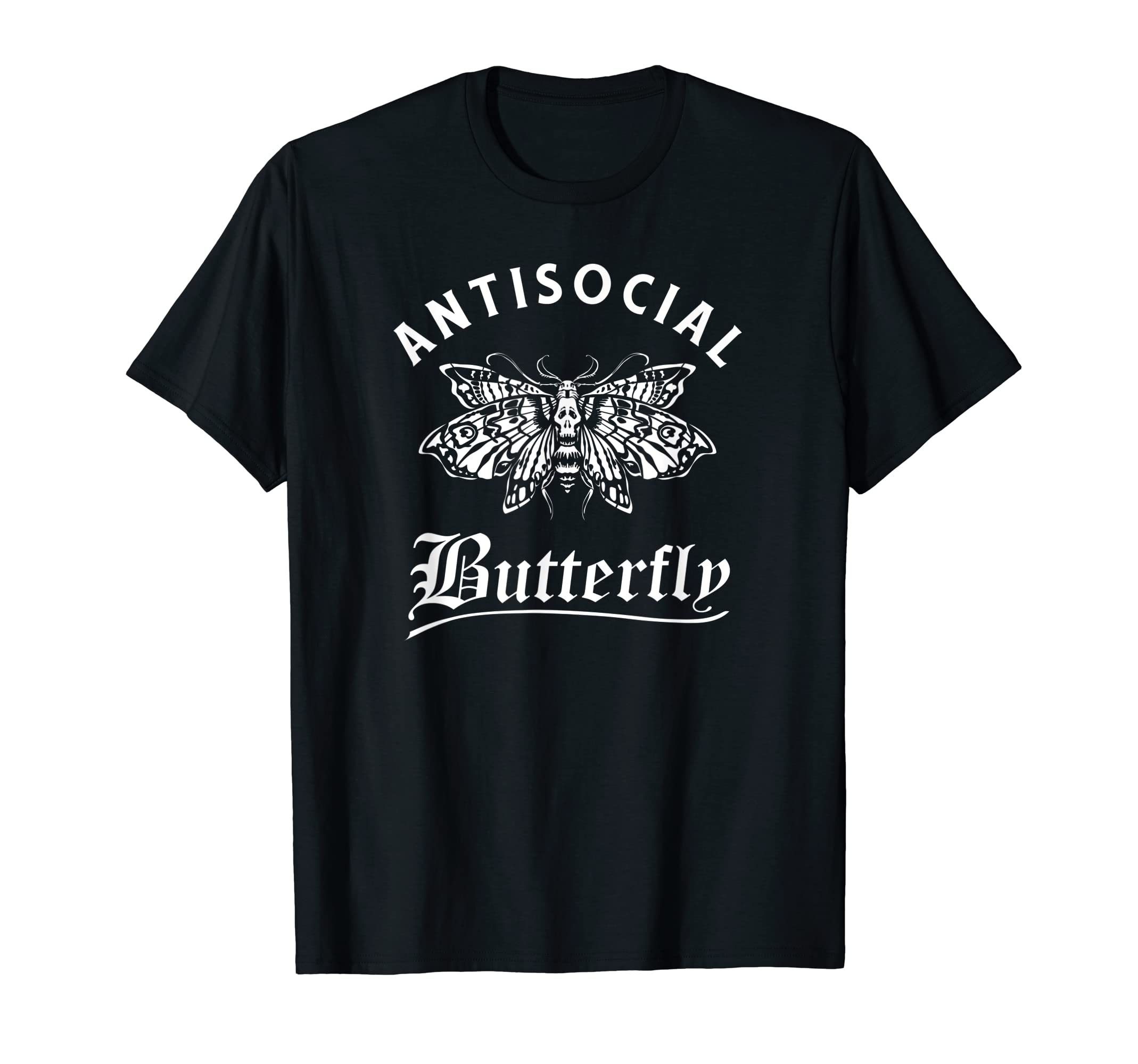 Antisocial Butterfly Grunge T-Shirt - Aesthetic Graphic Men Women - T-Shirt, Sweatshirt, Hoodie