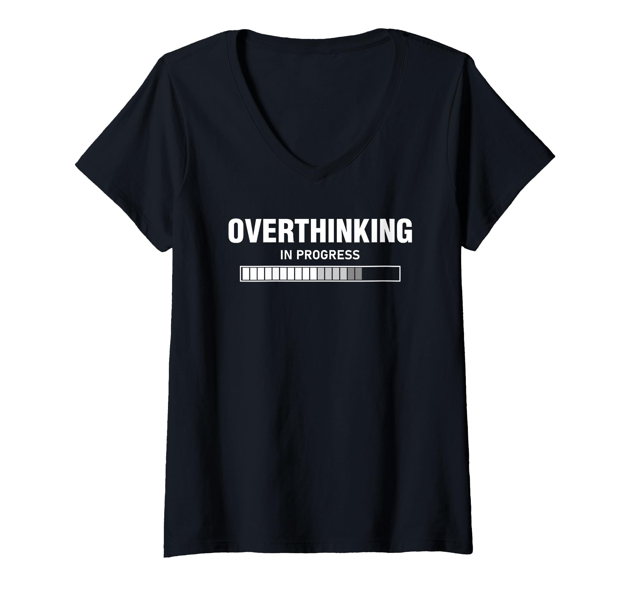 Womens Overthinking Progress T-Shirt - Custom Art Print for Adults - T-Shirt, Sweatshirt, Hoodie