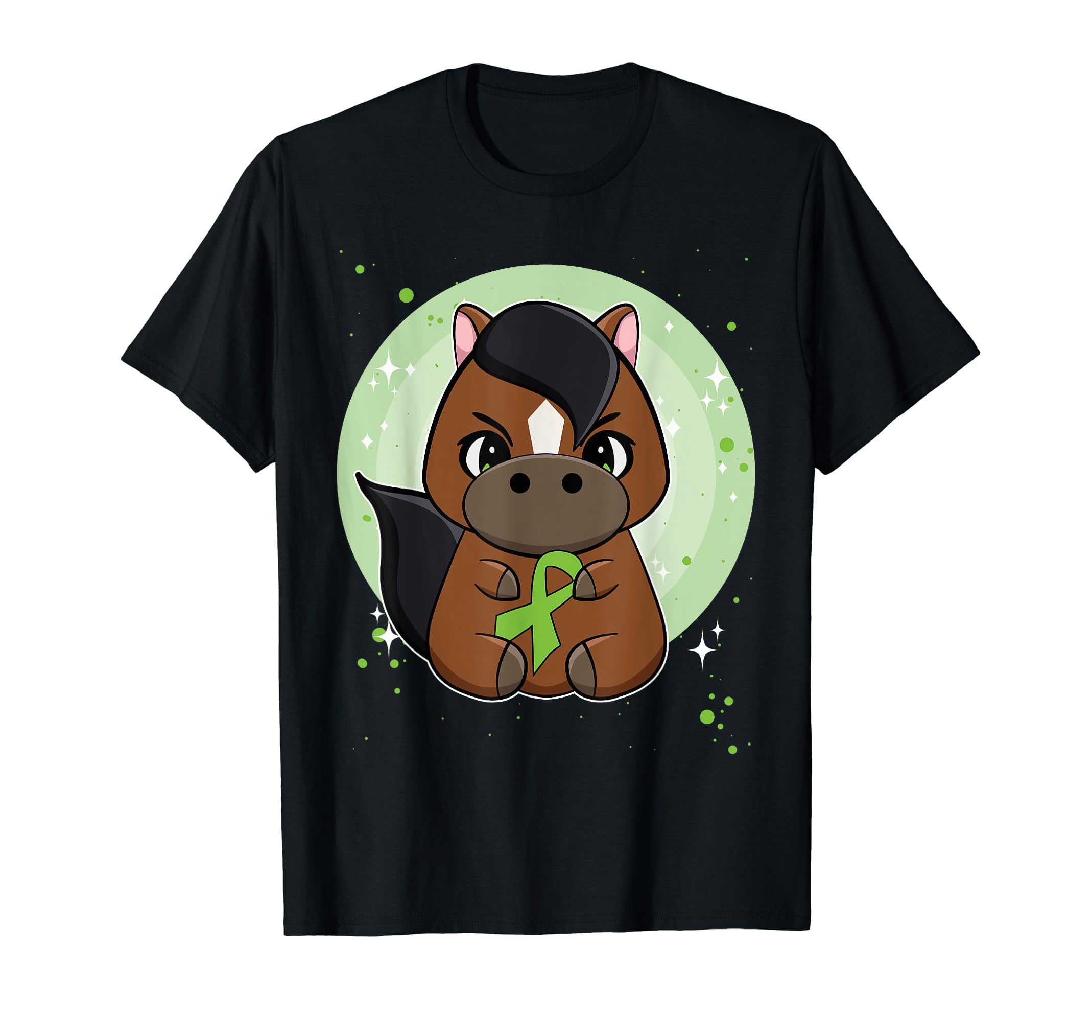 Thoroughbred Horse Ribbon Mental T-Shirt - Minimalist Print for Adults - T-Shirt, Sweatshirt, Hoodie