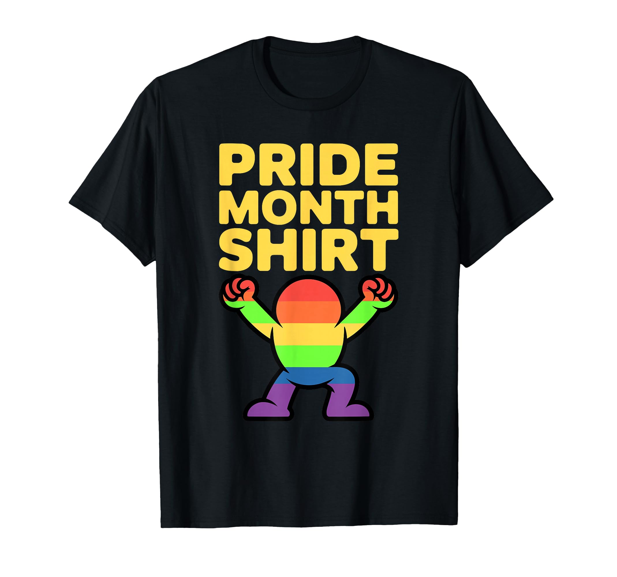 Pride Month Typography Parade T-Shirt - Casual Everyday Wear for Adults - T-Shirt, Sweatshirt, Hoodie