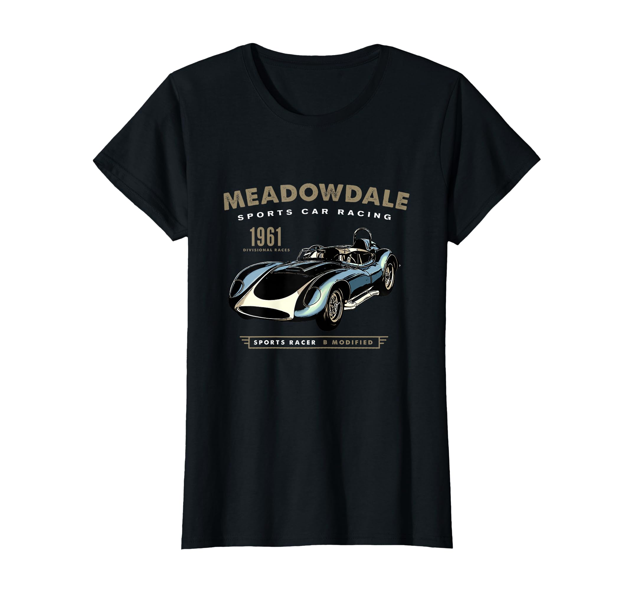 Meadowdale Sports Car Racing 1961 T-Shirt - Novelty Apparel Men Women - T-Shirt, Sweatshirt, Hoodie