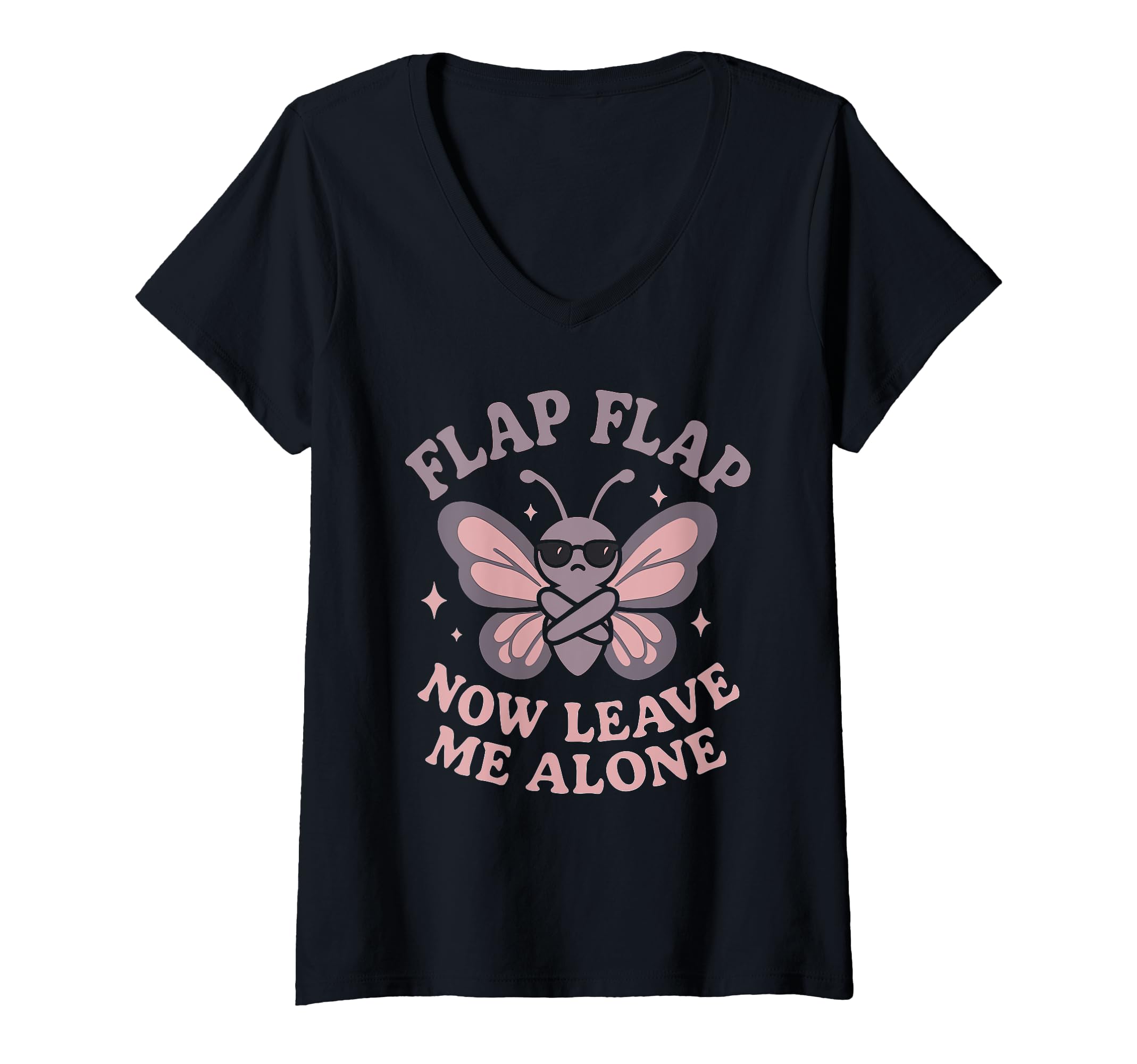Womens Anti Social Butterfly T-Shirt - Novelty Apparel for Adults - T-Shirt, Sweatshirt, Hoodie
