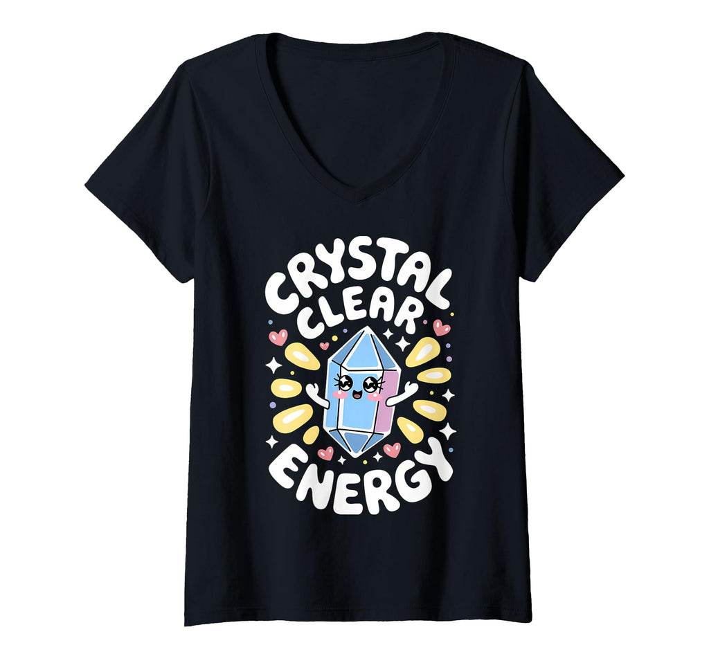Womens Healing Stone Crystals Energy T-Shirt - Custom Art Print for Adults - T-Shirt, Sweatshirt, Hoodie