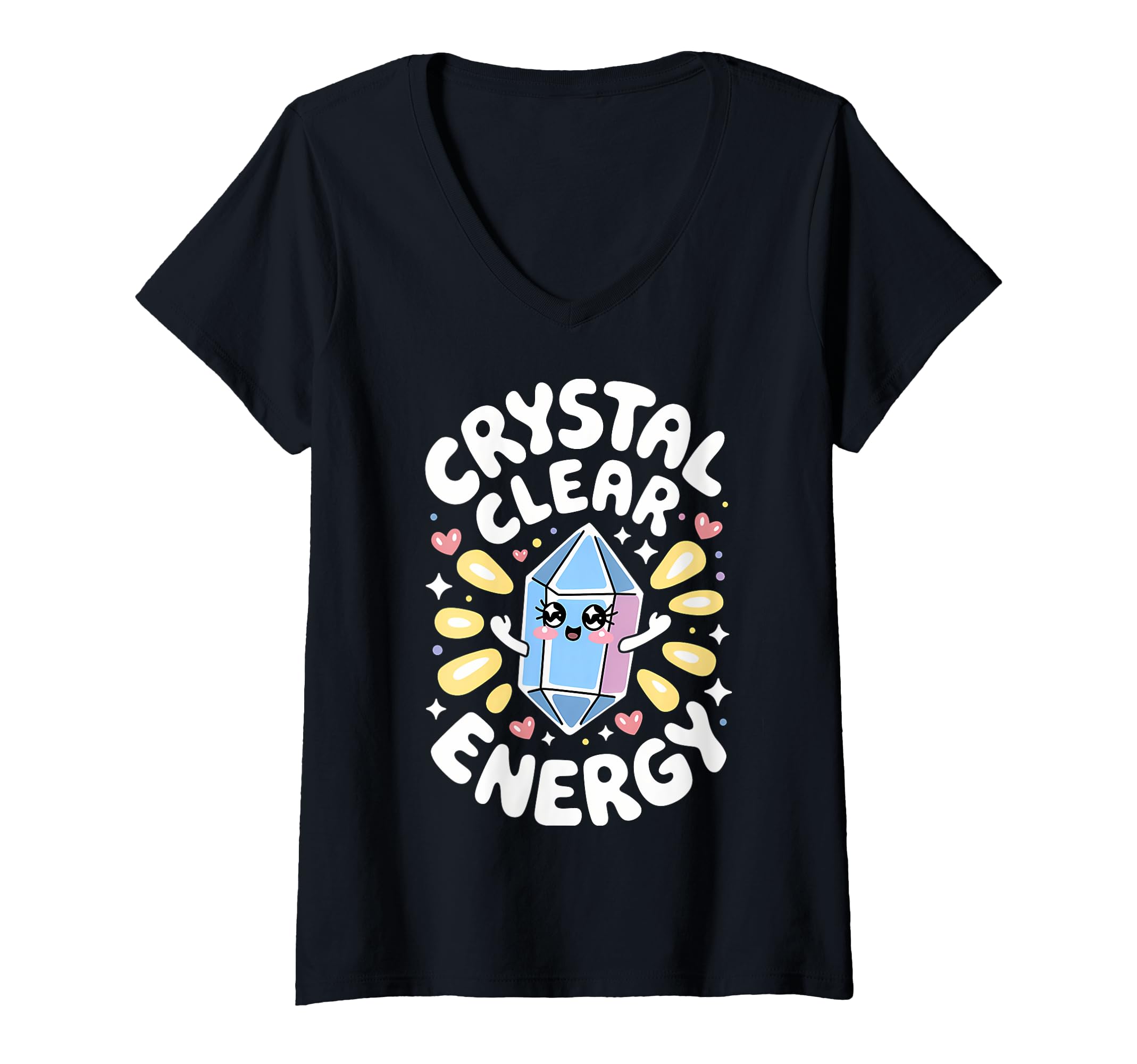 Womens Healing Stone Crystals Energy T-Shirt - Custom Art Print for Adults - T-Shirt, Sweatshirt, Hoodie