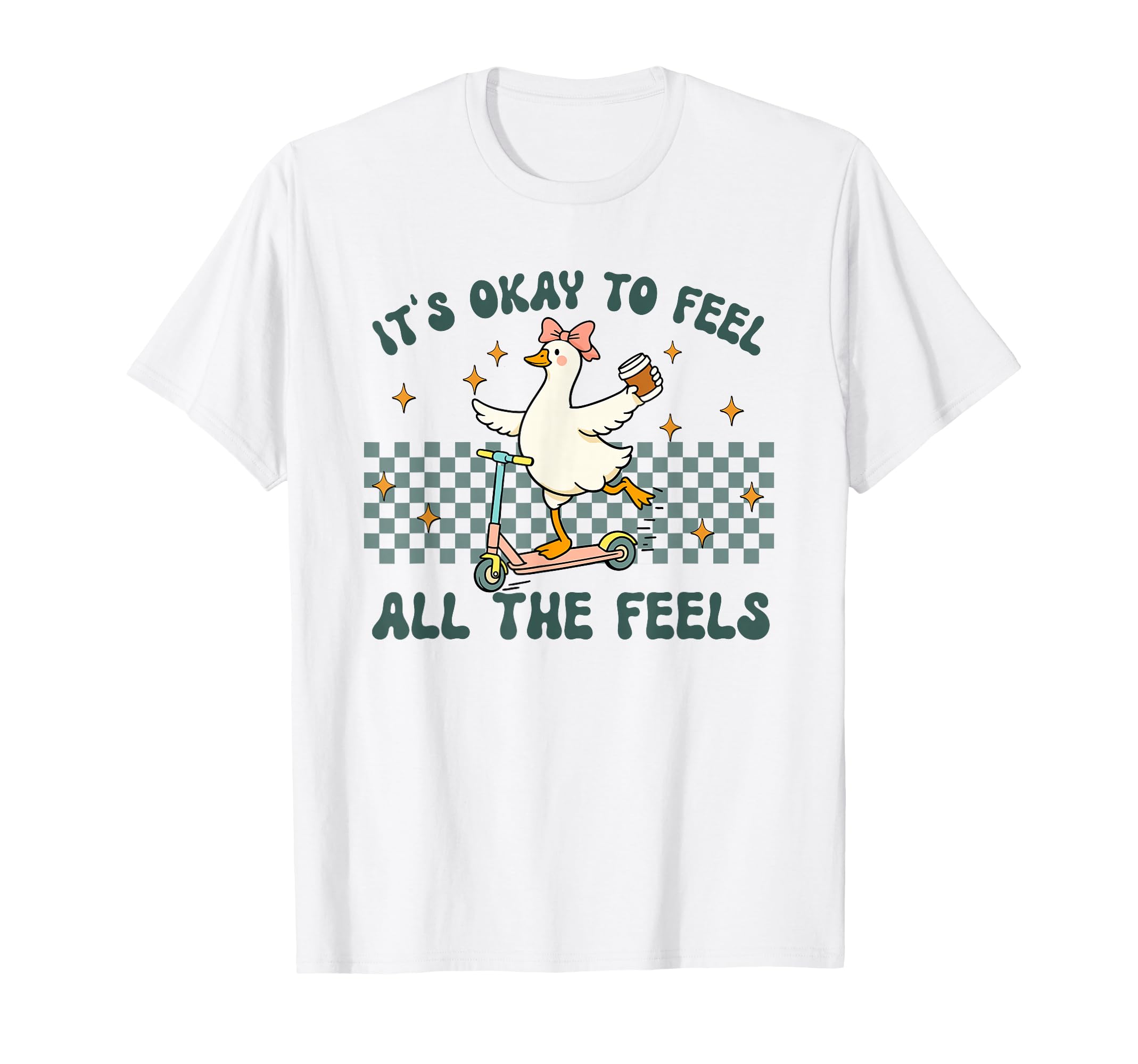 Its Okay To Feel All Feels Mental Health T-Shirt - Unique Graphic Unisex - T-Shirt, Sweatshirt, Hoodie