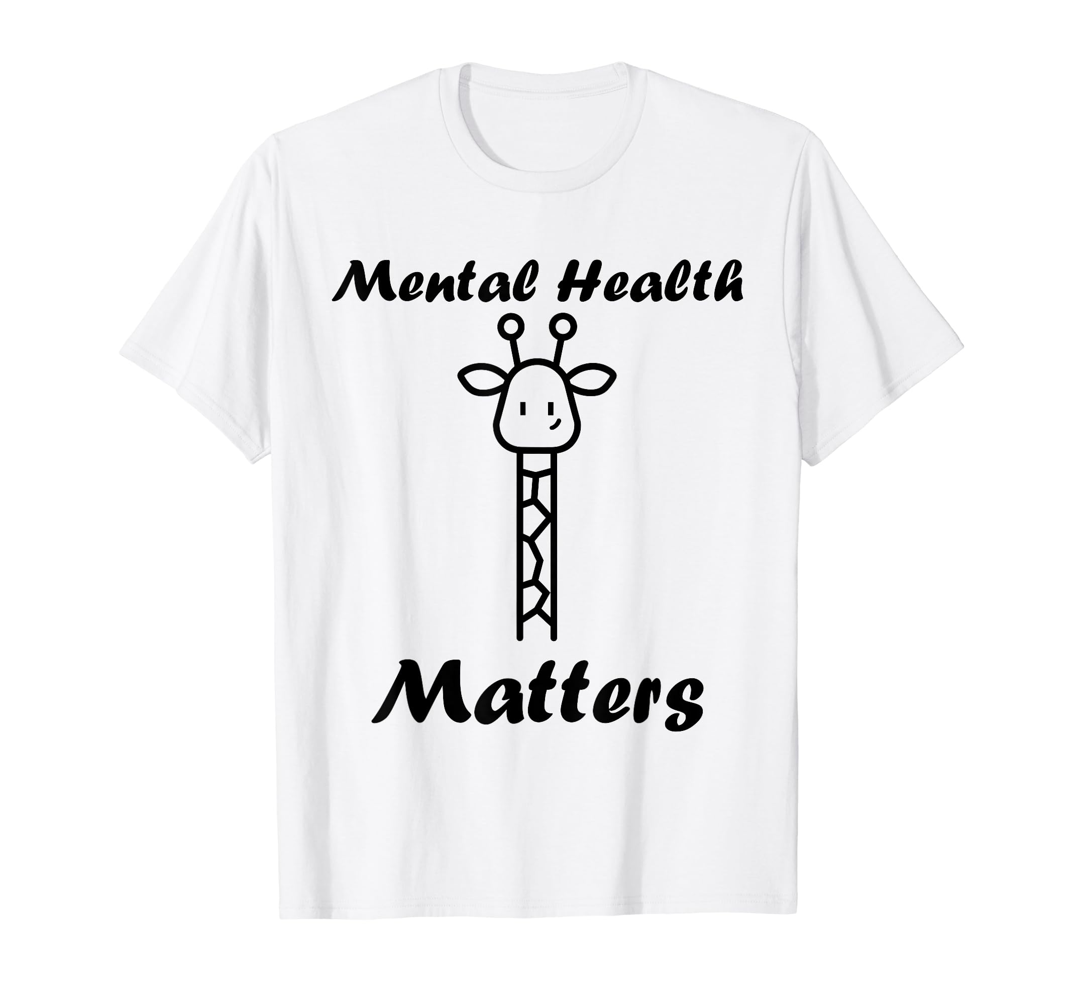 Animal Brain Illness Girafe Mental T-Shirt - Novelty Apparel for Adults - T-Shirt, Sweatshirt, Hoodie
