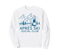 Apres Ski Social Club Champagne Ski Sweatshirt - Graphic Print Men Women - T-Shirt, Sweatshirt, Hoodie