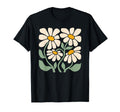 Daisy Flowers Minimal Floral T-Shirt - Aesthetic Graphic Men Women - T-Shirt, Sweatshirt, Hoodie