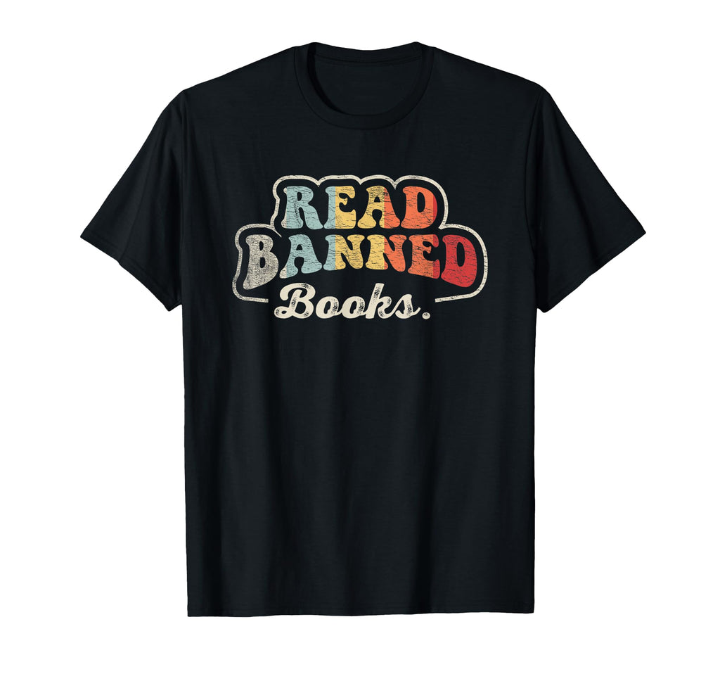 Read Banned Books Bold Typography T-Shirt - Trendy Graphic for Adults - T-Shirt, Sweatshirt, Hoodie